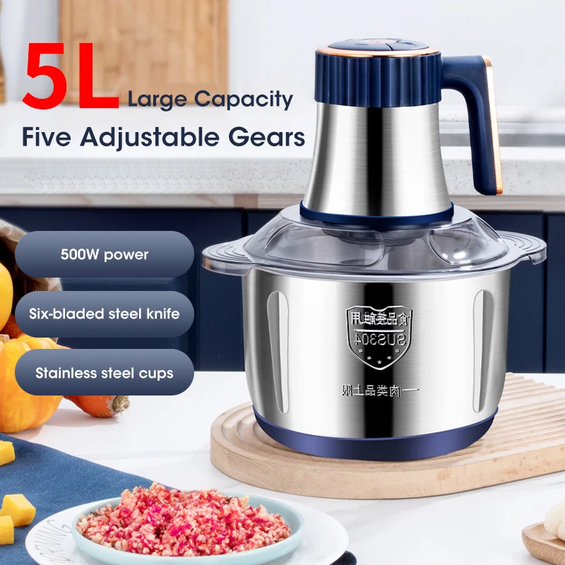 Baby Food Meat - 5L Elektrische Vleesmolen 304 RVS Voedselvermaler