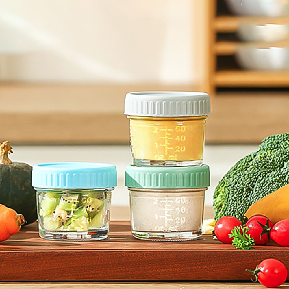 Baby Food Glass Jar - 6 stks Mason Jar Glazen Babyvoeding