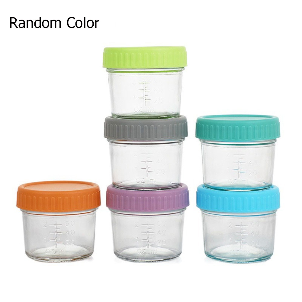 Baby Food Jars - 6 stuks multifunctionele glazen babyvoedingpot herbruikbaar
