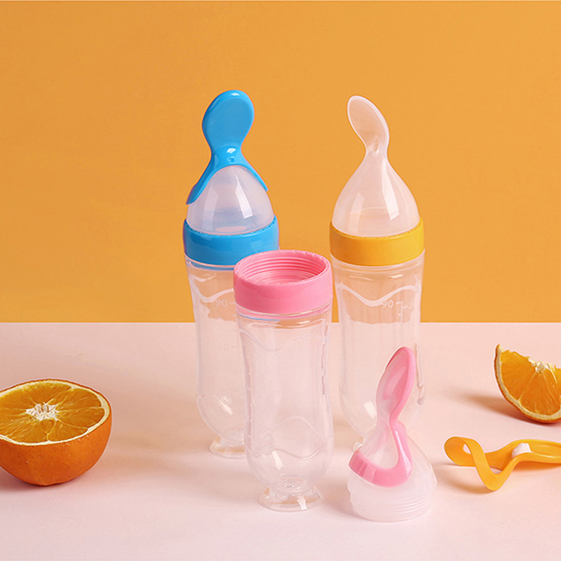 Baby Food Jars - Knijpen Zuigfles Siliconen Pasgeboren Baby Training