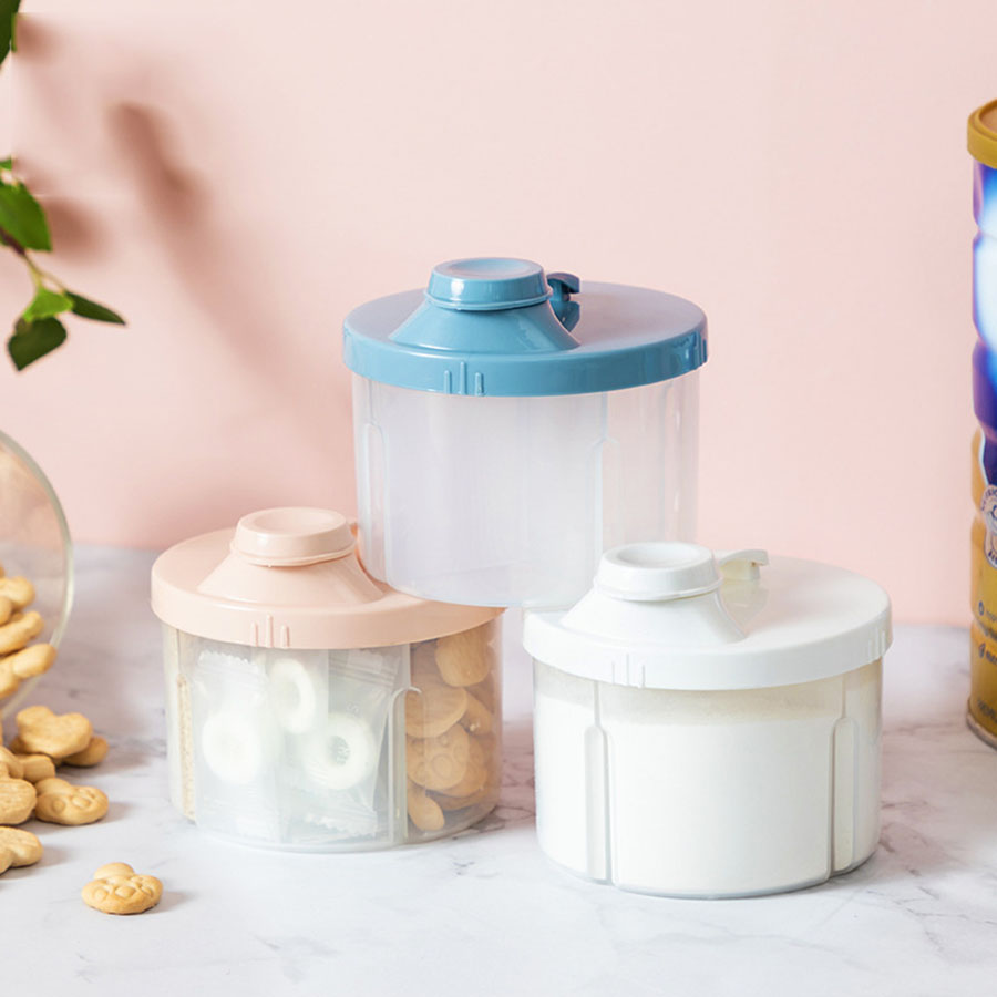 Baby Food Tracker - 4-compartimenten babyvoeding opbergdoos pasgeboren melkpoeder pasgeboren