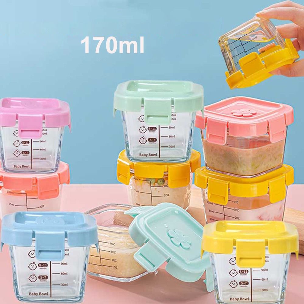 Baby Food Jars - 170Ml Glazen Bewaardoos Bevroren Babyvoeding Glazen