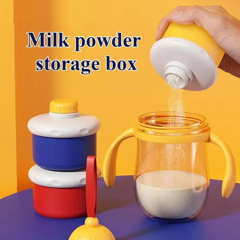 Baby Food Tracker - Stapelbare babyformule-dispenser Draagbare melkpoedercontainer Non-spill Draagbare