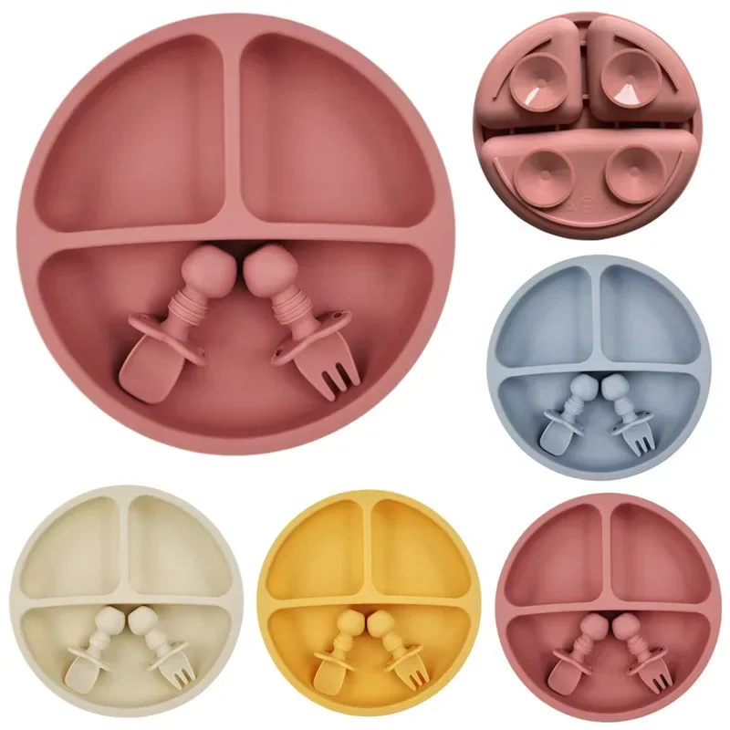 Baby Food Tracker - 3 Stuks Siliconen Babyvoeding Set Bpa
