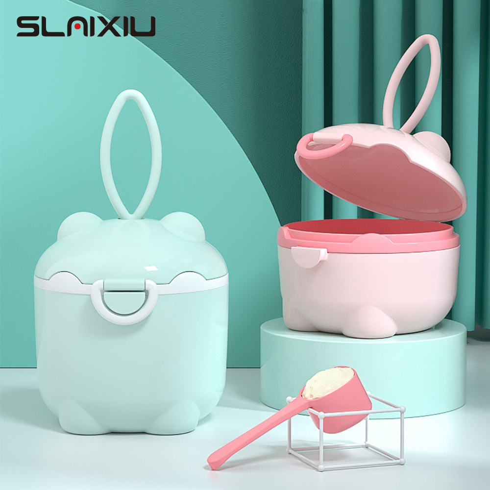 Baby Food Tracker - Melkpoederdoos Babymelkpoeder Draagbare Leuk Varken Voedsel