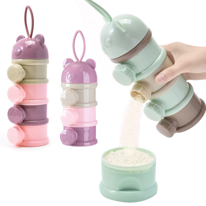 Baby Food Zone - Opslag Drie/Vier Tier Draagbare Voedselcontainer Poeder