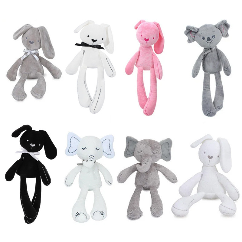 Baby Food Doll - Baby Pluche Konijn Handpop Zachte Wieg