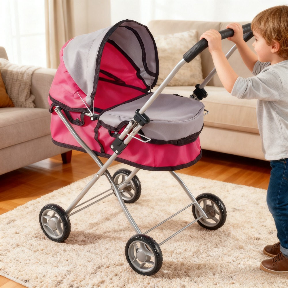 Baby Food Doll - Poppenwagen voor kinderen Opvouwbaar babyspeelgoed Poppenwagen