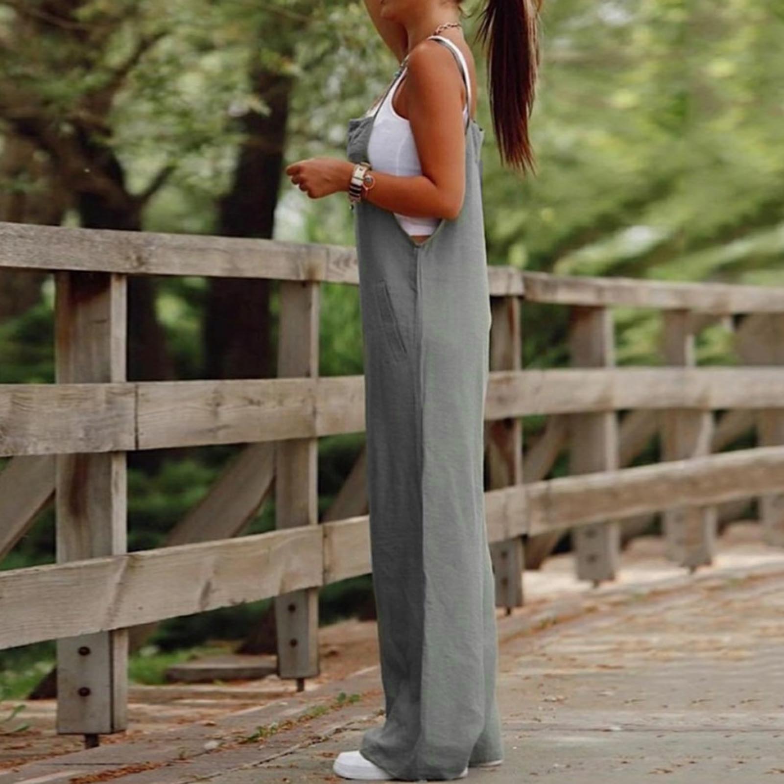Casual Losse Jumpsuit Vrouwen  - Bib Long Sleeve recensie en prijs