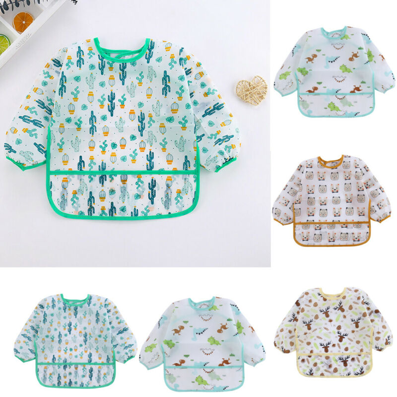 1 Stuks Schattige Baby Slabbet - Bib Long Sleeve recensie en prijs