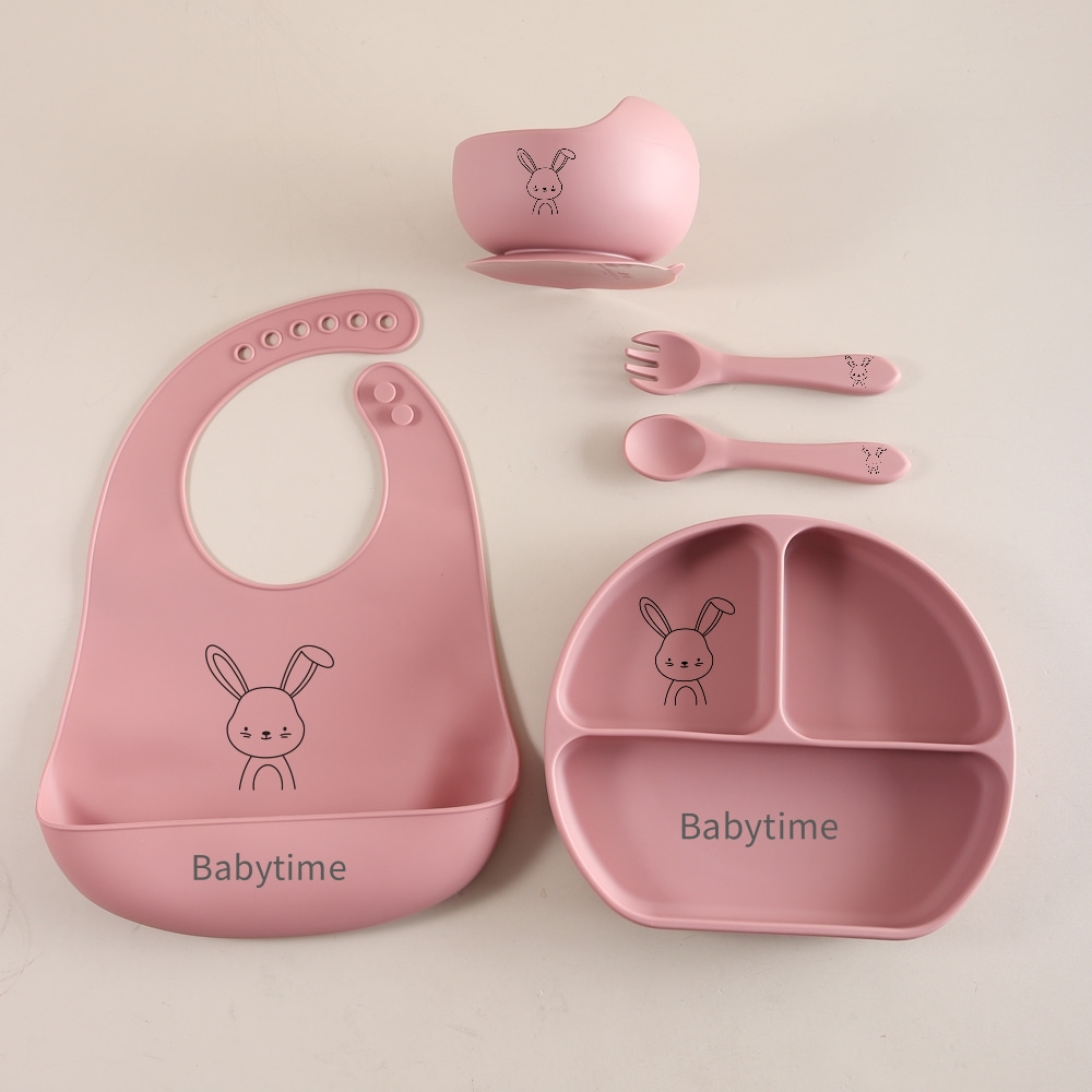 5-delige Bunny baby gebruiksvo - Baby Food Utensils Set recensie en prijs