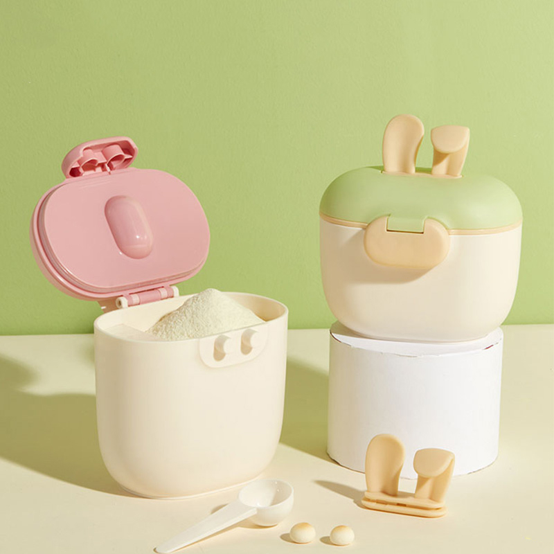 Nieuwe siliconen konijnenoorfo - Baby Food Glass Jar recensie en prijs
