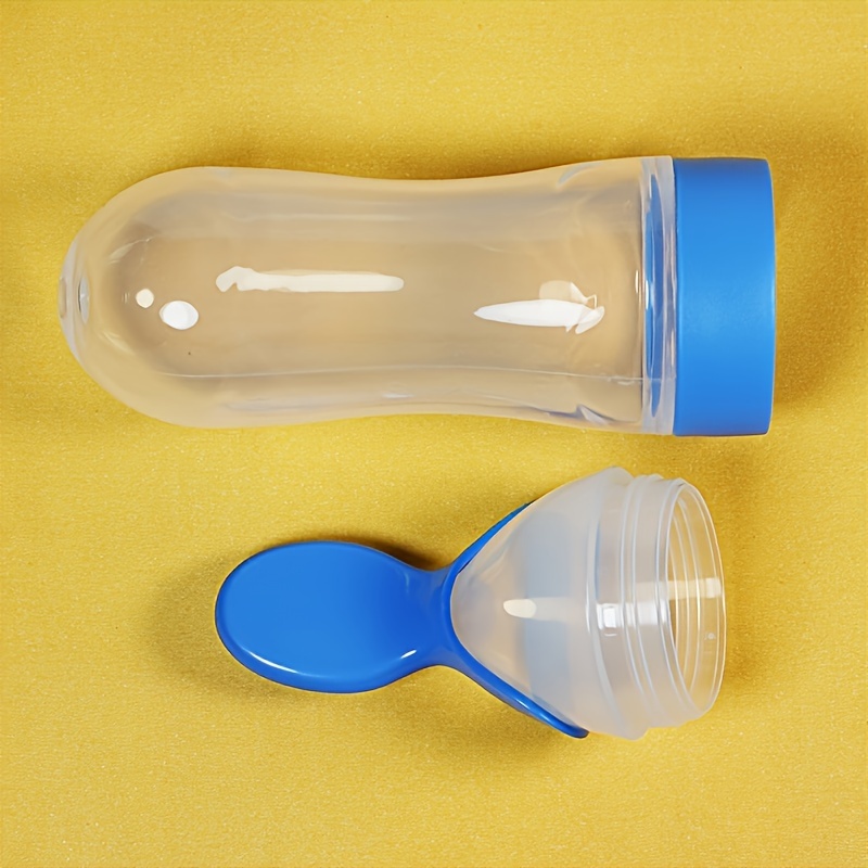 Siliconen babyfles met lepel,  - Baby Food Jars recensie en prijs