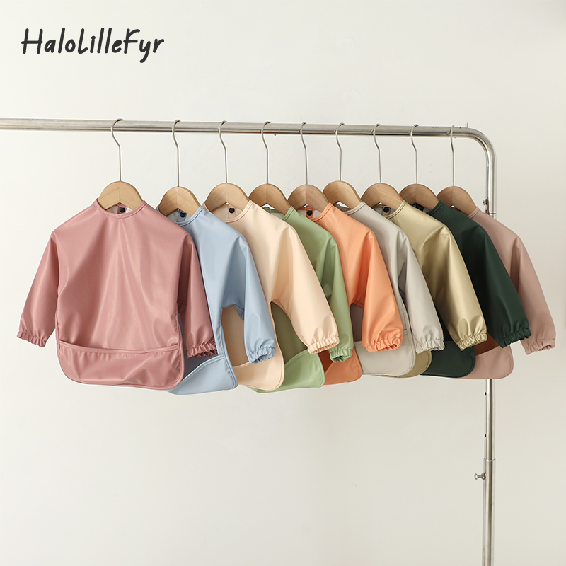 Slabbers Spuugdoekje Effen Kle - Bib Long Sleeve recensie en prijs