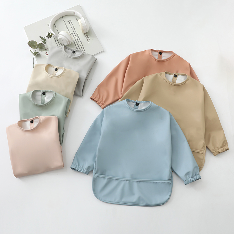 Slabbers Spuugdoekje Effen Kle - Bib Long Sleeve recensie en prijs