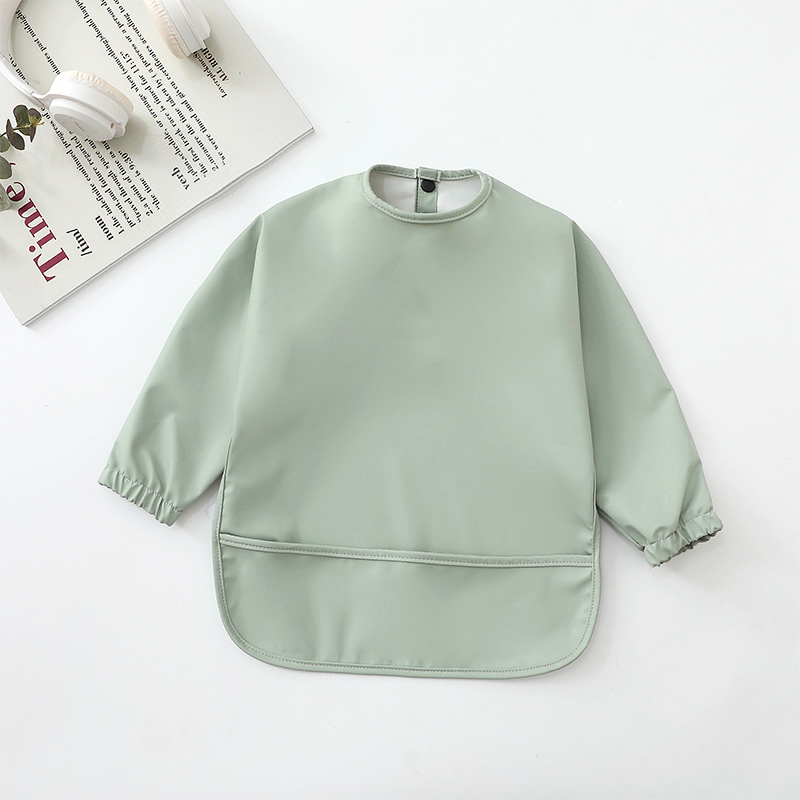 Slabbers Spuugdoekje Effen Kle - Bib Long Sleeve recensie en prijs