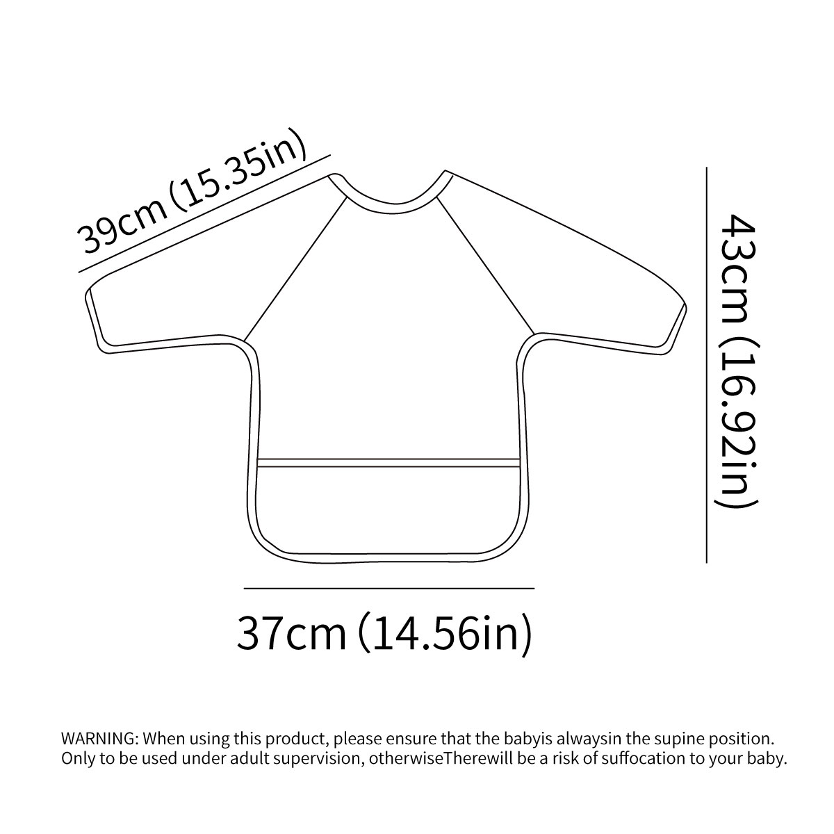 Slabbetje met lange mouwen, ma - Bib Long Sleeve recensie en prijs