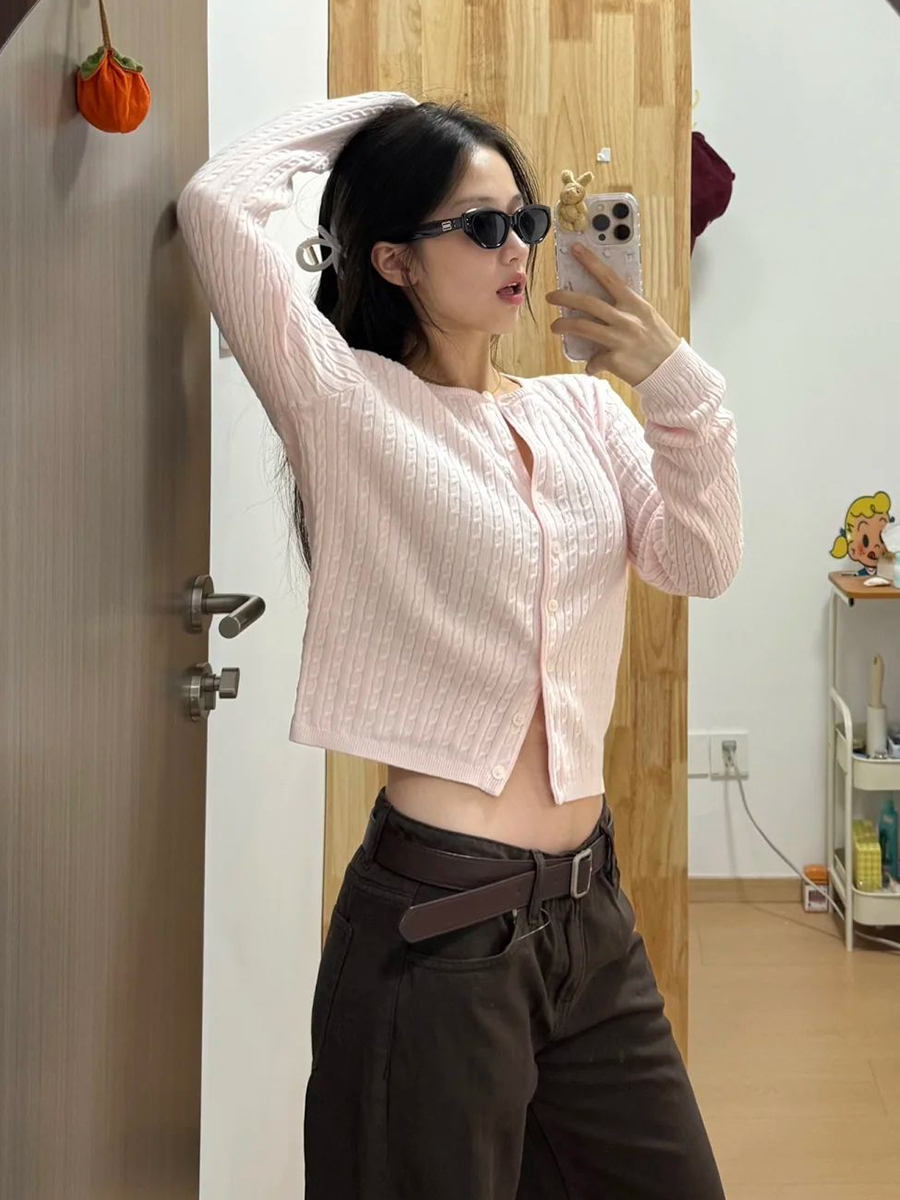 Twist Flower Baby Roze Trui Ve - Bib Long Sleeve recensie en prijs